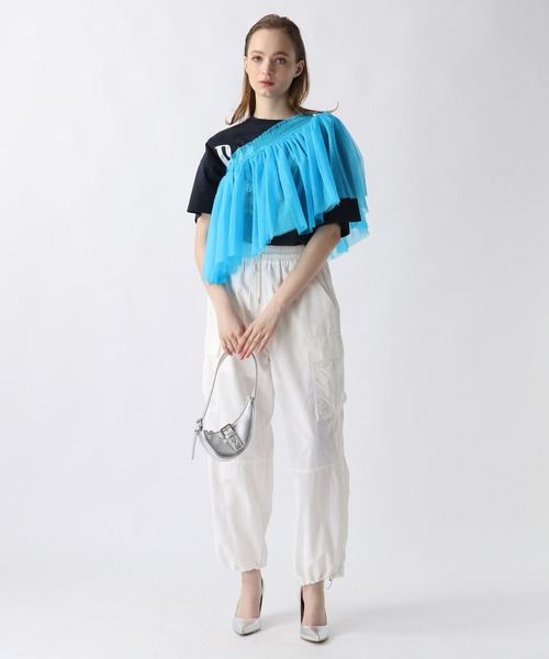 FOREVER 21（フォーエバー トゥエンティーワン）の「【2024SS】マルチWAYチュールビスカ（チューブトップ・レディース・ブラック/グレー/ブルー/アイボリー/ライトブルー/ブラウン・FREE）」の8枚目の写真