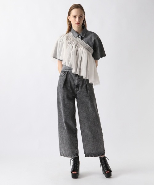 FOREVER 21（フォーエバー トゥエンティーワン）の「【2024SS】マルチWAYチュールビスカ（チューブトップ・レディース・ブラック/グレー/ブルー/アイボリー/ライトブルー/ブラウン・FREE）」の12枚目の写真