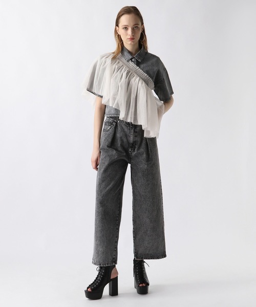 FOREVER 21（フォーエバー トゥエンティーワン）の「【2024SS】マルチWAYチュールビスカ（チューブトップ・レディース・ブラック/グレー/ブルー/アイボリー/ライトブルー/ブラウン・FREE）」の13枚目の写真