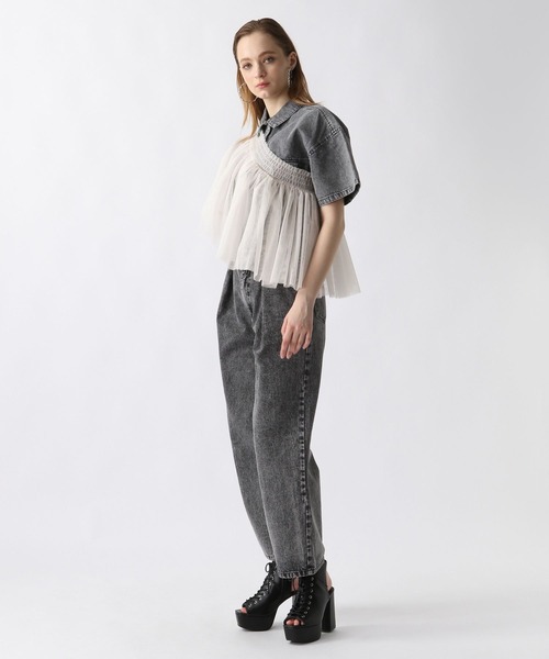 FOREVER 21（フォーエバー トゥエンティーワン）の「【2024SS】マルチWAYチュールビスカ（チューブトップ・レディース・ブラック/グレー/ブルー/アイボリー/ライトブルー/ブラウン・FREE）」の14枚目の写真