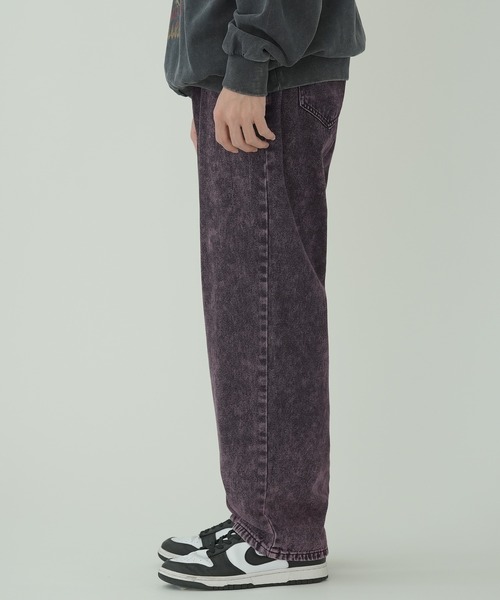 improves（インプローブス）の「オーバーダイ加工 デニム バギーパンツ（デニムパンツ・メンズ・グリーン/ピンク/オレンジ/パープル・MEDIUM/LARGE）」の11枚目の写真