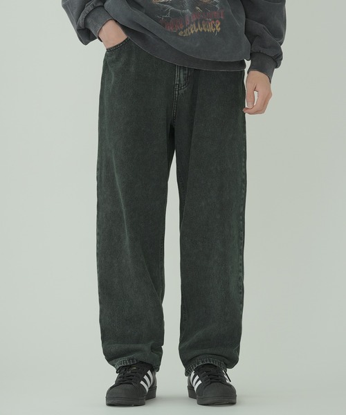 improves（インプローブス）の「オーバーダイ加工 デニム バギーパンツ（デニムパンツ・メンズ・グリーン/ピンク/オレンジ/パープル・MEDIUM/LARGE）」の5枚目の写真