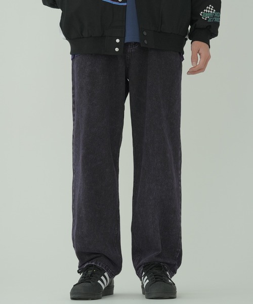 improves（インプローブス）の「オーバーダイ加工 デニム バギーパンツ（デニムパンツ・メンズ・グリーン/ピンク/オレンジ/パープル・MEDIUM/LARGE）」の8枚目の写真