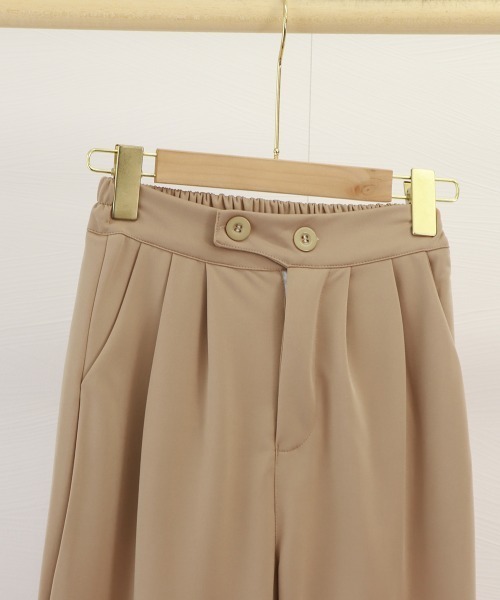 Miniministore(ミニミニストア)の「ドレープストレートパンツ レディース美脚(スラックス・レディース・レッド/ホワイト/ベージュ/ブラック/ピンク・XL/M/XXL/L)」の22枚目の写真