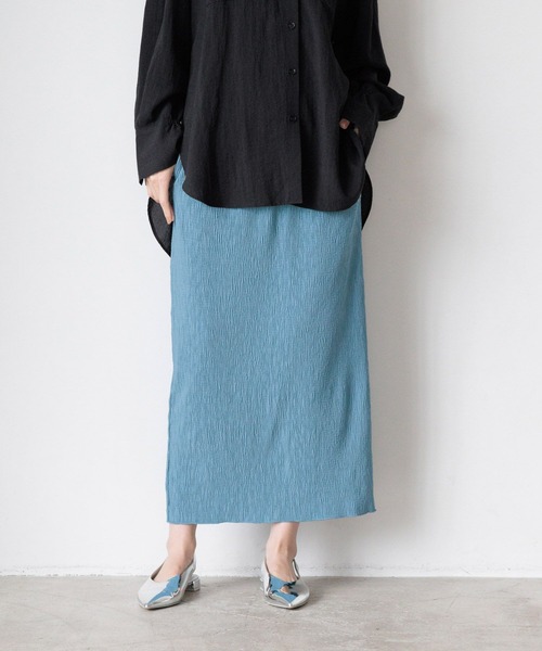 LOWRYS FARM（ローリーズファーム）の「ヨウリュウタイトスカート 108149（スカート・レディース・アイボリー/ブラック/チャコールグレー/ブルー・FREE）」の8枚目の写真