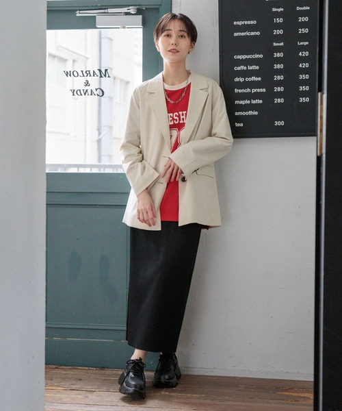 LOWRYS FARM（ローリーズファーム）の「ヨウリュウタイトスカート 108149（スカート・レディース・アイボリー/ブラック/チャコールグレー/ブルー・FREE）」の13枚目の写真