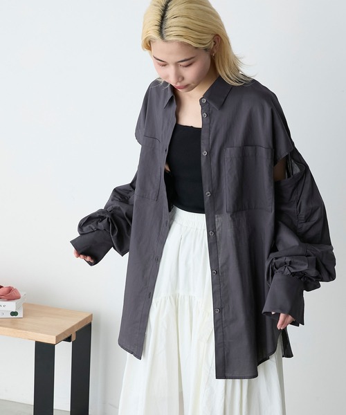 forksy.】マルチウェイオーバーシャツ（シャツ/ブラウス