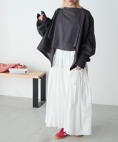 forksy.（フォルクシー）の「【forksy.】マルチウェイオーバーシャツ（シャツ/ブラウス・レディース・オフホワイト/イエロー/チャコール・FREE）」の13枚目の写真