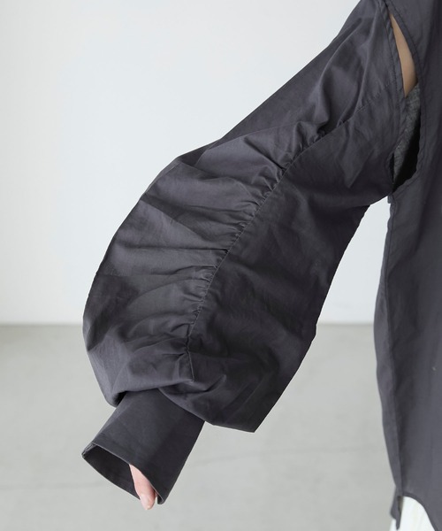 forksy.（フォルクシー）の「【forksy.】マルチウェイオーバーシャツ（シャツ/ブラウス・レディース・オフホワイト/イエロー/チャコール・FREE）」の18枚目の写真