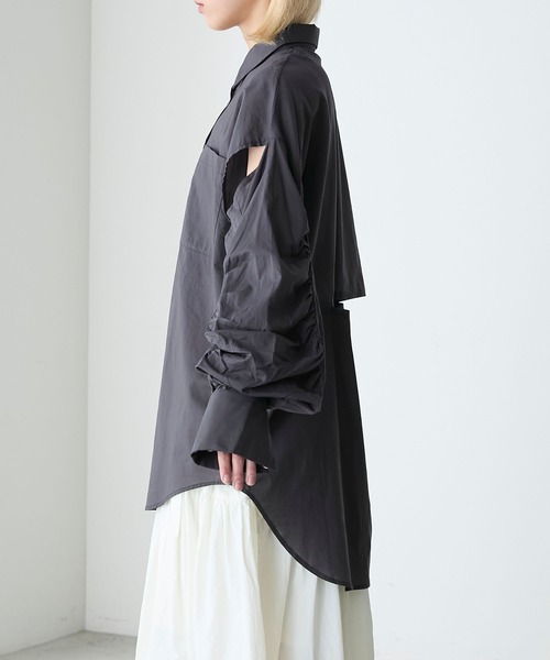 forksy.（フォルクシー）の「【forksy.】マルチウェイオーバーシャツ（シャツ/ブラウス・レディース・オフホワイト/イエロー/チャコール・FREE）」の20枚目の写真