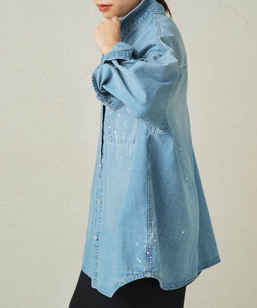 LOUNGEDRESS（ラウンジドレス）の「ペイントデニムシャツ（シャツ