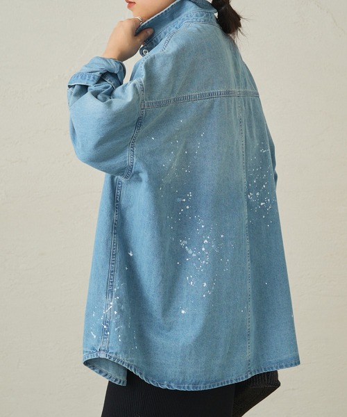 LOUNGEDRESS（ラウンジドレス）の「ペイントデニムシャツ（シャツ