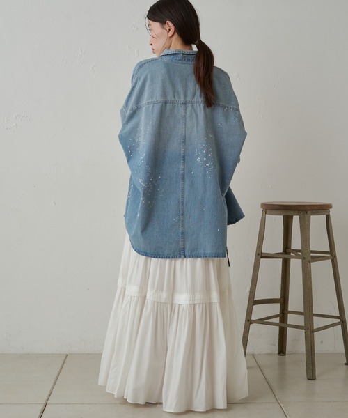 LOUNGEDRESS（ラウンジドレス）の「ペイントデニムシャツ（シャツ