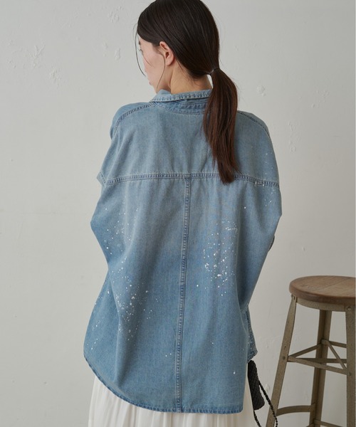 LOUNGEDRESS（ラウンジドレス）の「ペイントデニムシャツ（シャツ