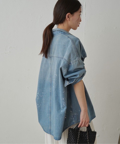 LOUNGEDRESS（ラウンジドレス）の「ペイントデニムシャツ（シャツ