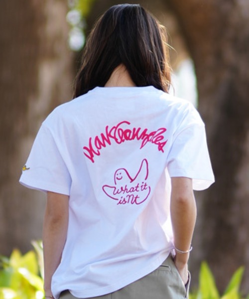 （What it isNt）ART BY MARKGONZALES（ワットイットイズント）の「【ムラサキスポーツ限定】(What it isNt)ART BY MARKGONZALES/ワット イット イズント マークゴンザレス SSTシャツ 2H7-14554（Tシャツ/カットソー・レディース・ホワイト/ブラック・XL/L/M）」の16枚目の写真