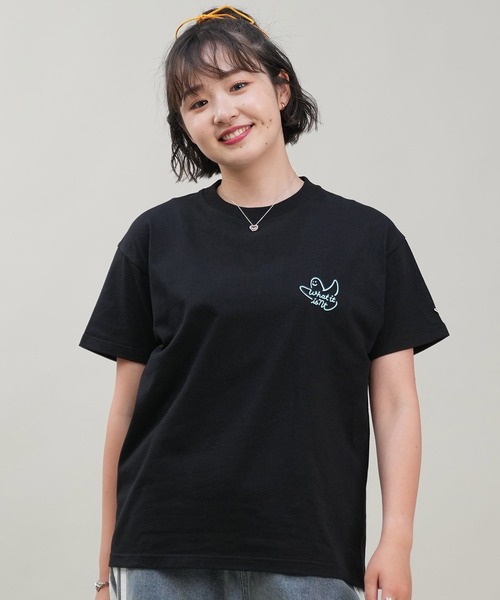 （What it isNt）ART BY MARKGONZALES（ワットイットイズント）の「【ムラサキスポーツ限定】(What it isNt)ART BY MARKGONZALES/ワット イット イズント マークゴンザレス SSTシャツ 2H7-14554（Tシャツ/カットソー・レディース・ホワイト/ブラック・XL/L/M）」の5枚目の写真