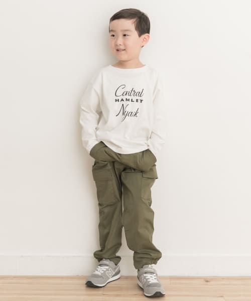 セール】『親子リンク』ロゴプリントロンTシャツ(KIDS)（Tシャツ