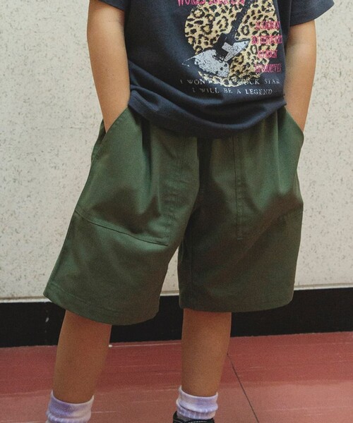 DRC branshes（ディーアールシーブランシェス）の「【WEB限定/DRC】カラバリハーフパンツ（その他パンツ・キッズ・ブラック/フューシャピンク/カーキオリーブ/その他5/その他4/その他3/その他2/その他1/ブルー/サックスブルー/ネイビー/ベージュ・100/110/120/130/140/150/90）」の3枚目の写真