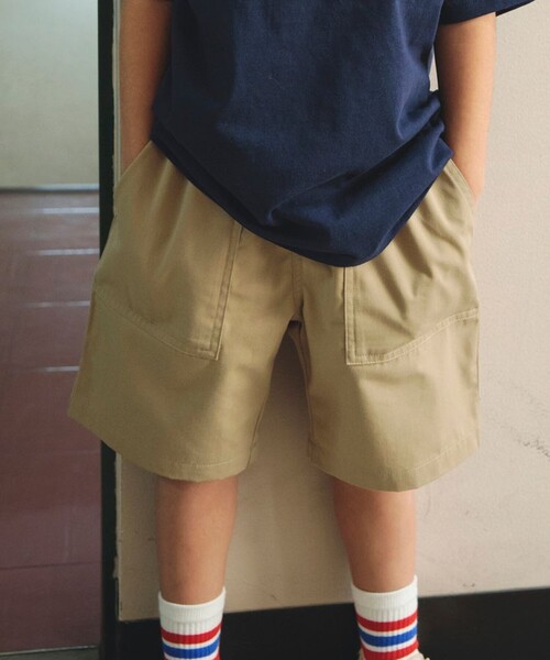 DRC branshes（ディーアールシーブランシェス）の「【WEB限定/DRC】カラバリハーフパンツ（その他パンツ・キッズ・ブラック/フューシャピンク/カーキオリーブ/その他5/その他4/その他3/その他2/その他1/ブルー/サックスブルー/ネイビー/ベージュ・100/110/120/130/140/150/90）」の2枚目の写真