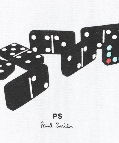 PS Paul Smith（ピーエスポールスミス）の「"Dominos Zebra" プリント半袖Tシャツ / 142551 011R（Tシャツ/カットソー・メンズ・チャコールグレー/ホワイト・SMALL/MEDIUM/LARGE/X-LARGE/XX-LARGE）」の3枚目の写真