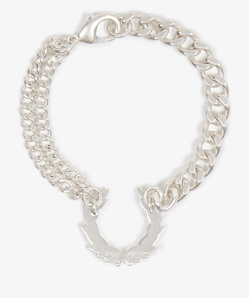 FRED PERRY（フレッドペリー）の「Chunky Laurel Wreath Bracelet（ブレスレット・メンズ・シルバー・ONE SIZE）」の6枚目の写真