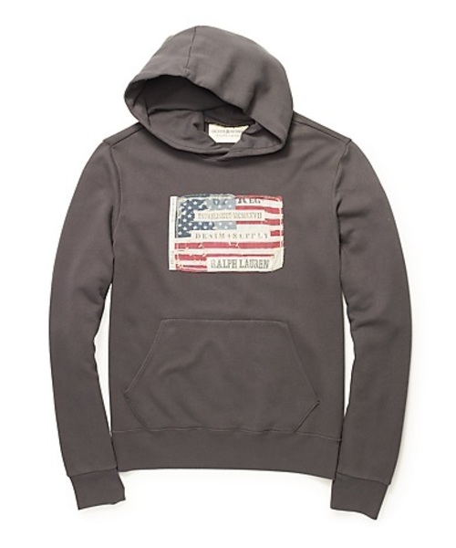 Denim & Supply Ralph Lauren(デニムアンドサプライラルフローレン)の「アップリケ コットン フーディ(Tシャツ/カットソー・メンズ・ブラック/ネイビー・X-SMALL/LARGE/SMALL/MEDIUM/X-LARGE)」の2枚目の写真