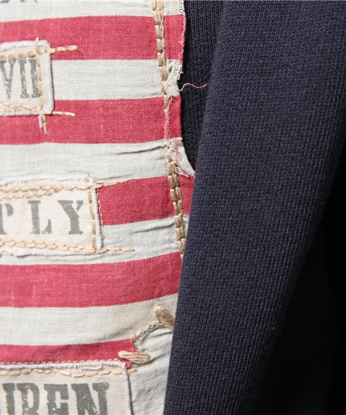 Denim & Supply Ralph Lauren(デニムアンドサプライラルフローレン)の「アップリケ コットン フーディ(Tシャツ/カットソー・メンズ・ブラック/ネイビー・X-SMALL/LARGE/SMALL/MEDIUM/X-LARGE)」の10枚目の写真