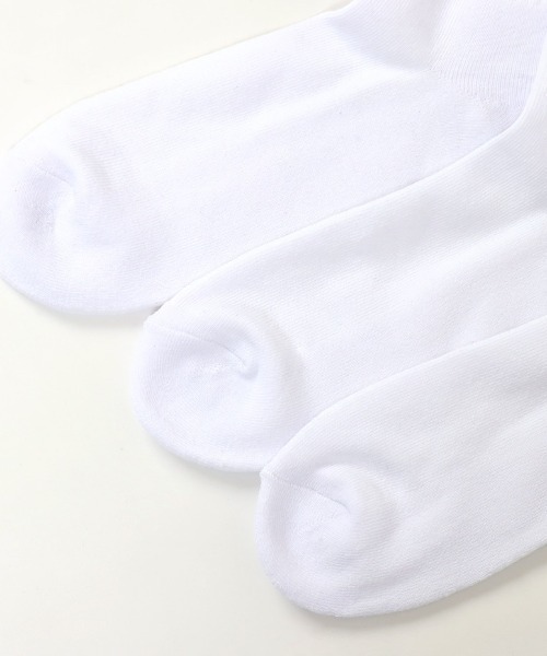 Champion（チャンピオン）の「Champion/チャンピオン ソックス 3足組 クォーターレングスソックス ハーフパイル CMSCY201（ソックス/靴下・メンズ・ブラック/ホワイト・M）」の5枚目の写真