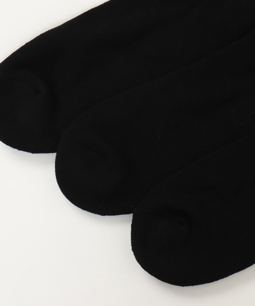 Champion（チャンピオン）の「Champion/チャンピオン ソックス 3足組 クォーターレングスソックス ハーフパイル CMSCY201（ソックス/靴下・メンズ・ブラック/ホワイト・M）」の7枚目の写真