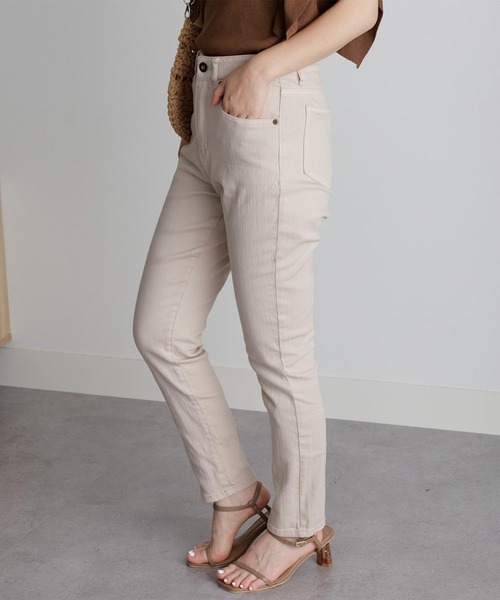 RANAN（ラナン）の「きれい見えストレッチスキニーデニム（デニムパンツ・レディース・グレー/ブラック/ベージュ・61/64/67/70/73）」の14枚目の写真