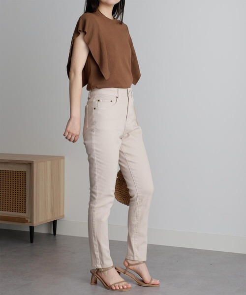 RANAN（ラナン）の「きれい見えストレッチスキニーデニム（デニムパンツ・レディース・グレー/ブラック/ベージュ・61/64/67/70/73）」の17枚目の写真