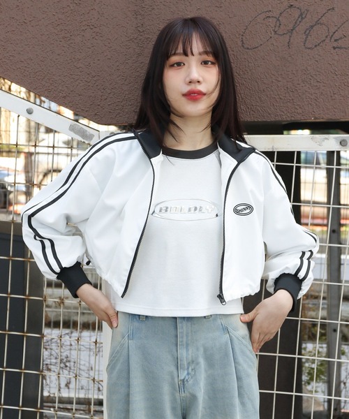 3.3 Field Trip （3.3フィールドトリップ）の「3.3 Field Trip／ショートトラックジャケット  2103069（ブルゾン・レディース・ネイビー/ホワイト・FREE）」の11枚目の写真