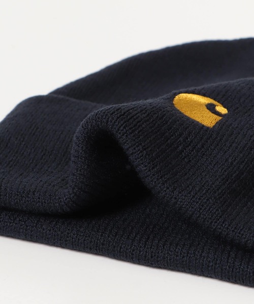 Carhartt（カーハート）の「CARHARTT　CHASE BEANIE（ニットキャップ/ビーニー・メンズ・ネイビー/ブラック/イエロー・ONE）」の8枚目の写真