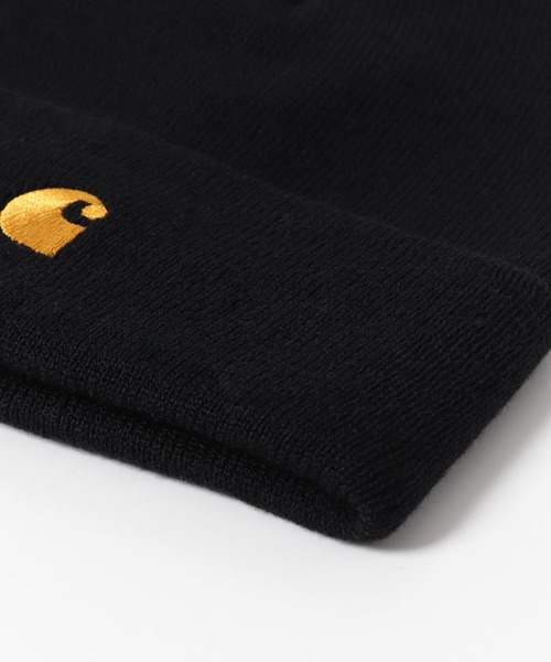Carhartt（カーハート）の「CARHARTT　CHASE BEANIE（ニットキャップ/ビーニー・メンズ・ネイビー/ブラック/イエロー・ONE）」の10枚目の写真