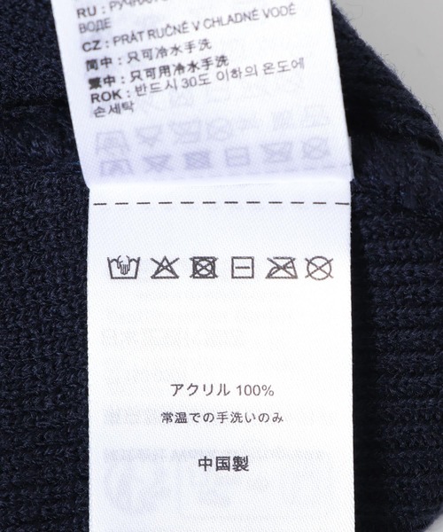 Carhartt（カーハート）の「CARHARTT　CHASE BEANIE（ニットキャップ/ビーニー・メンズ・ネイビー/ブラック/イエロー・ONE）」の11枚目の写真