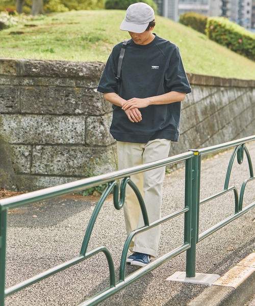 THE CRAFT CREW PRODUCTS(ザクラフトクループロダクツ)の「スーパーヘビーウェイトコットン ビッグシルエット ラグランスリーブ スウェットライク半袖Tシャツ【THE CRAFT CREW PRODUCTS】(Tシャツ/カットソー・メンズ・カーキ/チャコール/モカ/ブラック/ダークネイビー/ホワイト/グレー系/アッシュグレー/グレイッシュベージュ/ダークグレー・M/S/L)」の12枚目の写真