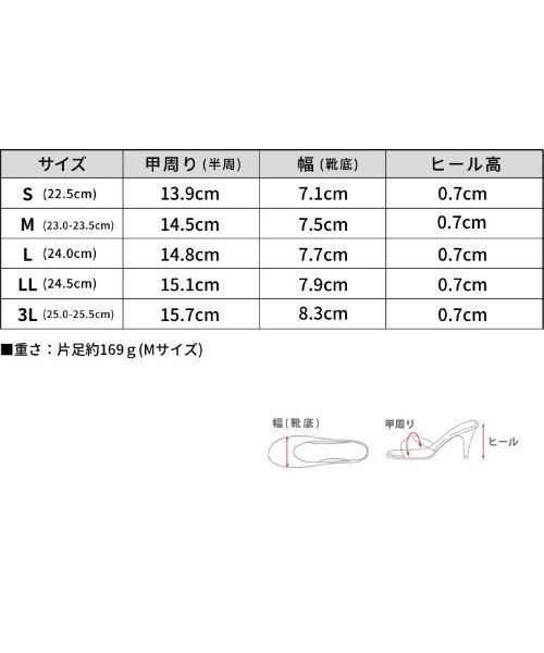 SESTO(セスト)の「ビジュー付きクリアサンダル(サンダル・レディース・シルバー/ブラック・S/M/L/LL/3L)」の17枚目の写真
