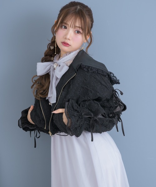 新品タグ付き　ROJITA フーディーブルゾン 量産　クチュールバイロジータ セール】フーディーブルゾン（ブルゾン）｜couture BY ROJITA