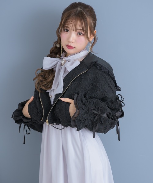 新品タグ付き　ROJITA フーディーブルゾン 量産　クチュールバイロジータ セール】フーディーブルゾン（ブルゾン）｜couture BY ROJITA