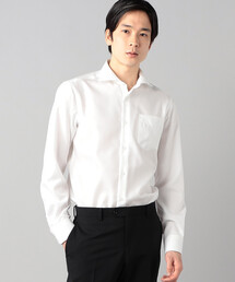 【形態安定】市松柄ドレスシャツ 24ss