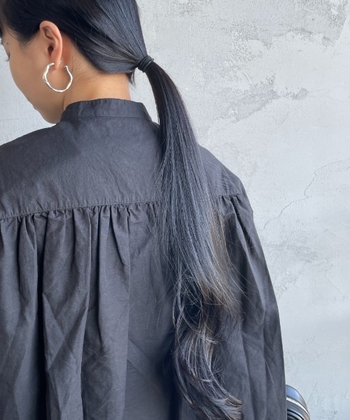 DANTON バンドカラーノースリーブシャツブラウス DANTON（ダントン）の「[DANTON/ダントン] バンドカラー