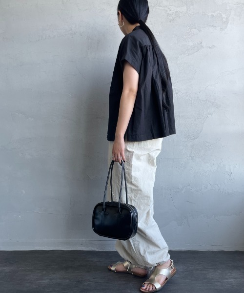 DANTON バンドカラーノースリーブシャツブラウス DANTON（ダントン）の「[DANTON/ダントン] バンドカラー