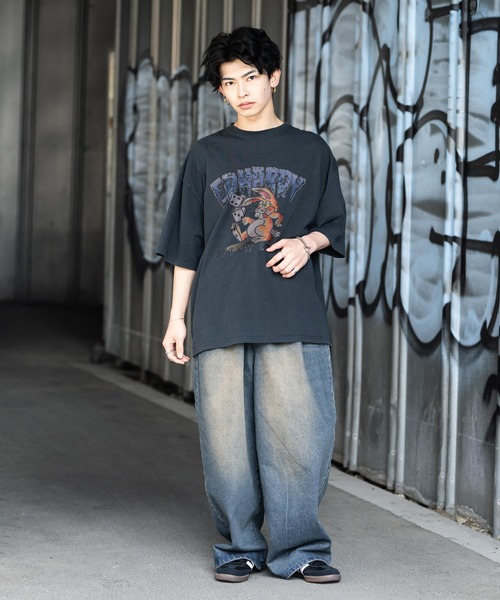 Ed Hardy(エドハーディー)の「Ed Hardy エドハーディー ピグメント加工ロックプリント半袖Tシャツ(Tシャツ/カットソー・メンズ・チャコール/ブラック系/ブラック系1/グレー系1/ブラック系3/グレー系/ブラック系2/ブラック/グレー系2/グレー系3・M/L)」の17枚目の写真