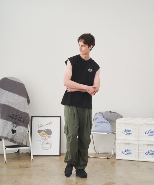kaoyorinakami(カオヨリナカミ)の「no-sleeve tee / ノースリーブtシャツ(Tシャツ/カットソー・メンズ・ブラック/ホワイト・X-SMALL/SMALL/MEDIUM/LARGE/X-LARGE)」の11枚目の写真