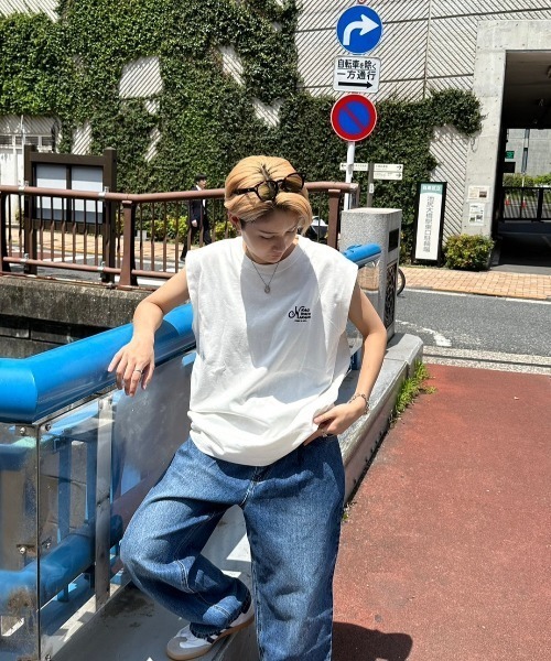 kaoyorinakami(カオヨリナカミ)の「no-sleeve tee / ノースリーブtシャツ(Tシャツ/カットソー・メンズ・ブラック/ホワイト・X-SMALL/SMALL/MEDIUM/LARGE/X-LARGE)」の22枚目の写真