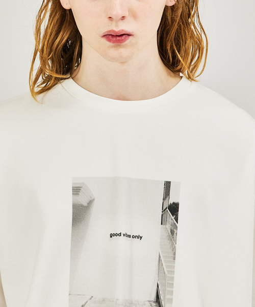 AH ABAHOUSE(エーエイチアバハウス)の「【AH ABAHOUSE】ポンチ フォトプリントTシャツ(Tシャツ/カットソー・メンズ・ホワイト系その他2/ホワイト系その他/ホワイト系その他3・46/48)」の7枚目の写真