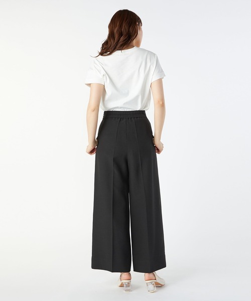 LAISSE PASSE（レッセパッセ）の「センタープレスワイドパンツ（その他パンツ・レディース・ブラック/ベージュ・MEDIUM/SMALL）」の18枚目の写真
