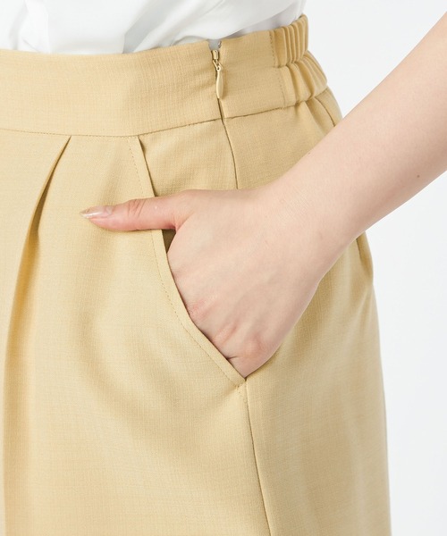 LAISSE PASSE（レッセパッセ）の「センタープレスワイドパンツ（その他パンツ・レディース・ブラック/ベージュ・MEDIUM/SMALL）」の14枚目の写真