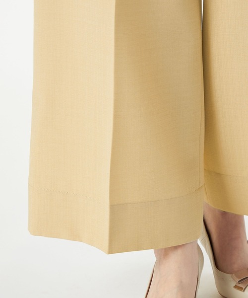 LAISSE PASSE（レッセパッセ）の「センタープレスワイドパンツ（その他パンツ・レディース・ブラック/ベージュ・MEDIUM/SMALL）」の16枚目の写真